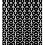 DAILY ART УНИВЕРСАЛЕН ШАБЛОН А5 TINY RHOMBUS GRID DA17ST0182