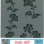 DAILY ART УНИВЕРСАЛЕН ШАБЛОН А4 FLOWERS #1 DA17ST0232