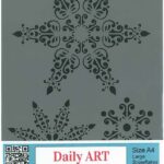 DAILY ART УНИВЕРСАЛЕН ШАБЛОН А4 LARGE SNOWFLAKES DA17ST0241