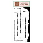 STAMPERIA BORDERS 2 MEDIA STENCIL - ШАБЛОН 12Х25СМ - KSTDL63