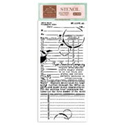 STAMPERIA BOOK MEDIA STENCIL - ШАБЛОН 12 Х 25 СМ - KSTDL64