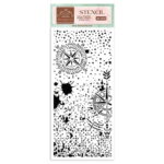 STAMPERIA COMPASS MEDIA STENCIL - ШАБЛОН 12 Х 25СМ - KSTDL65