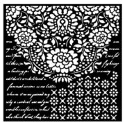 STAMPERIA DESIRE MEDIA STENCIL - ШАБЛОН 18 Х 18СМ - KSTDQ-70