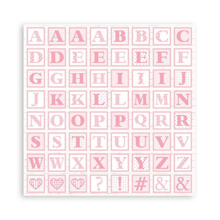 STAMPERIA BABYDREAM PINK БЛОКЧЕ ХАРТИЯ 30,5/30,5СМ - SBBL107 - Изображение 10