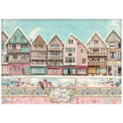 STAMPERIA SWEET WINTER SWEET VILLAGE ХАРТИЯ А4 - DFSA4728