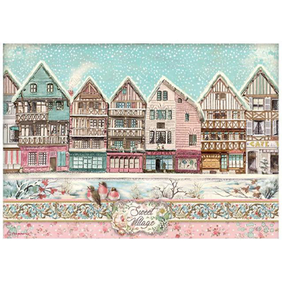 DFSA4728 STAMPERIA SWEET WINTER SWEET VILLAGE ХАРТИЯ А4 - DFSA4728 - Изображение 1