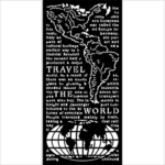 STAMPERIA THE WORLD MEDIA STENCIL - ШАБЛОН 12Х25СМ - KSTDL68