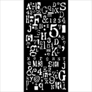 STAMPERIA HAPPINESS STENCIL - ШАБЛОН 12 Х 25 СМ - KSTDL69
