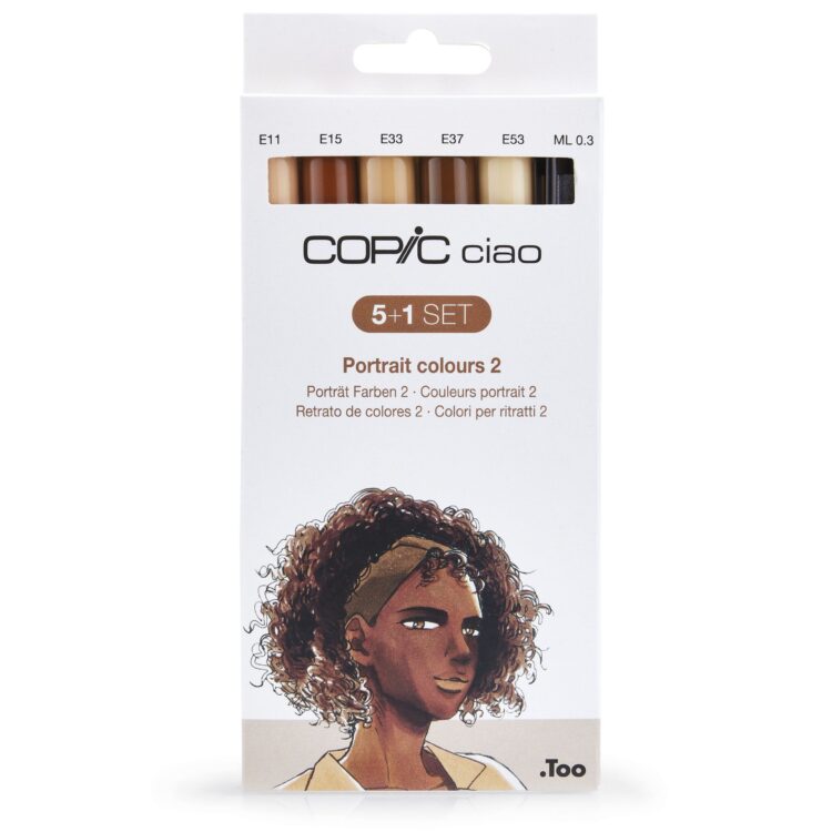 220553 COPIC CIAO КОМПЛЕКТ - 5+1 PORTRAIT COLOURS 2 - Изображение 1
