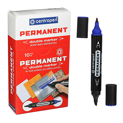 Untitled-8 CENTROPEN PERMANENT DOUBLE MARKER - СИН - Изображение 1