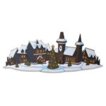 SIZZIX THINLITS ЩАНЦИ ЗА ИЗРЯЗВАНЕ- HOLIDAY VILLAGE,COLORIZE