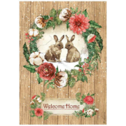 STAMPERIA HOME FOR THE HOLIDAYS ДЕКУПАЖНА ХАРТИЯ А4-DFSA4705