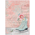 STAMPERIA SWEET WINTER ICE SKATES ХАРТИЯ А4 - DFSA4730