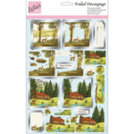 DOCRAFTS FOILED DECOUPAGE - DEER VALLY ANT 169941