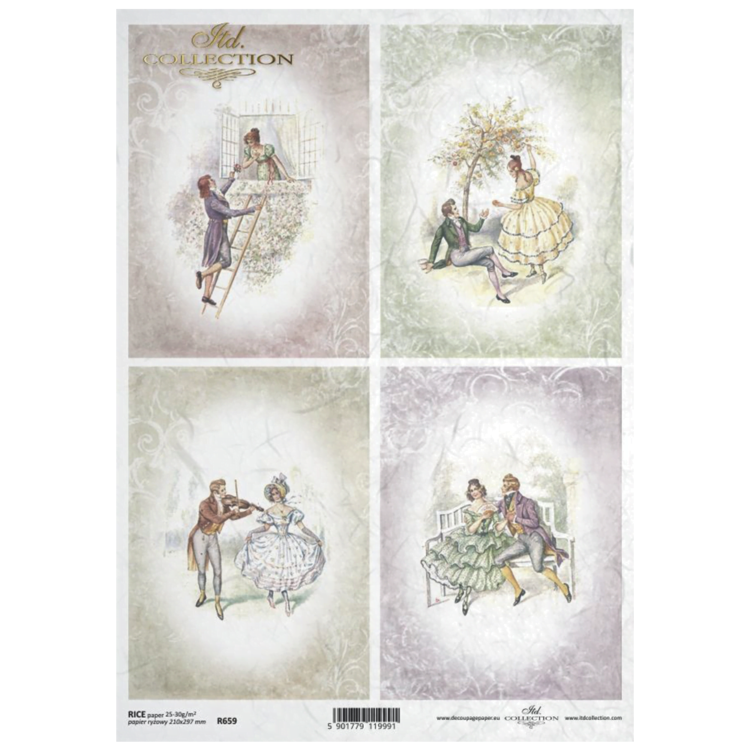 ITD COLLECTION ДЕКУПАЖНА ОРИЗОВА ХАРТИЯ А4 - R0659 - Изображение 1