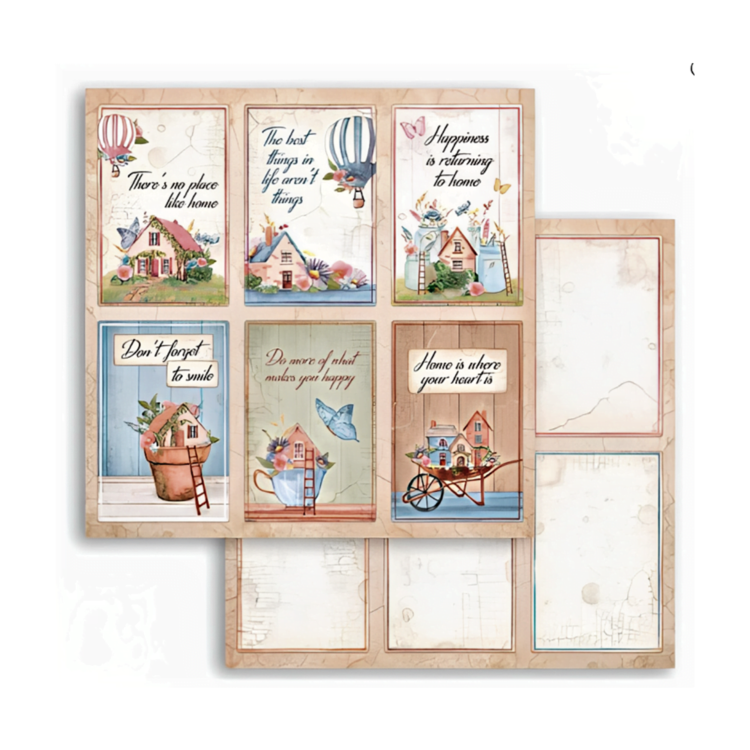 STAMPERIA WELCOME HOME КАРТОН 30,5/30,5 СМ - SBB914 - Изображение 1