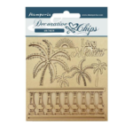 STAMPERIA BLUE DREAM ЕЛЕМЕНТИ ОТ БИРЕН КАРТОН 14/14СМ SCB155