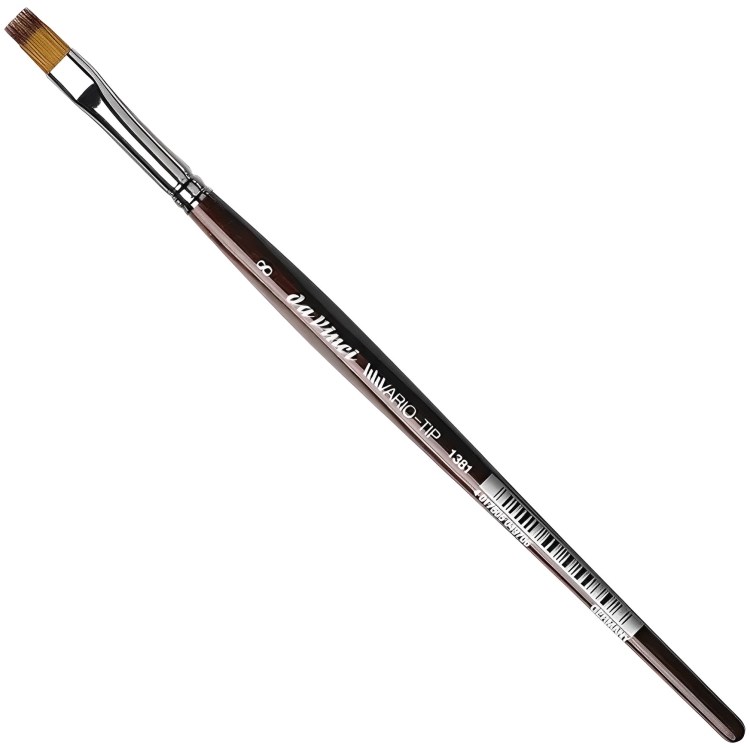4017505049706 DA VINCI ЧЕТКА VARIO-TIP 1381 ПЛОСКА №8 - Изображение 1