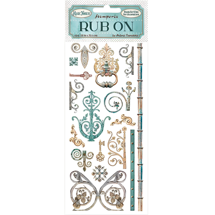 DFLRB22 STAMPERIA СТИКЕРИ RUB ON 10,16/21,6СМ - DFLRB22 - Изображение 1