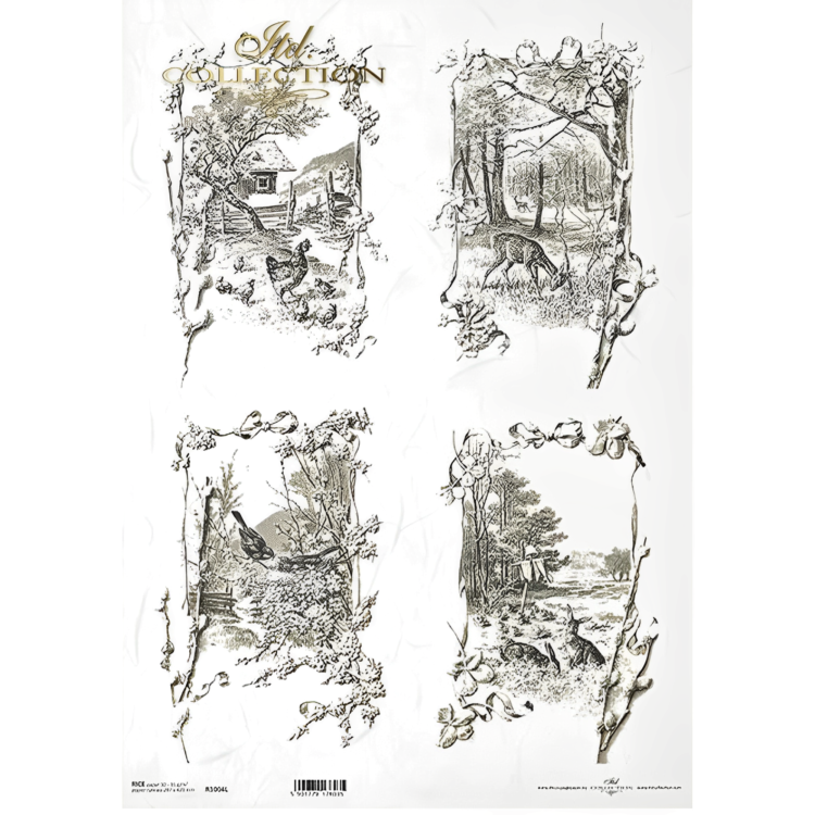 R1004L.jpg ITD COLLECTION ДЕКУПАЖНА ОРИЗОВА ХАРТИЯ А3 - R1004L - Изображение 1