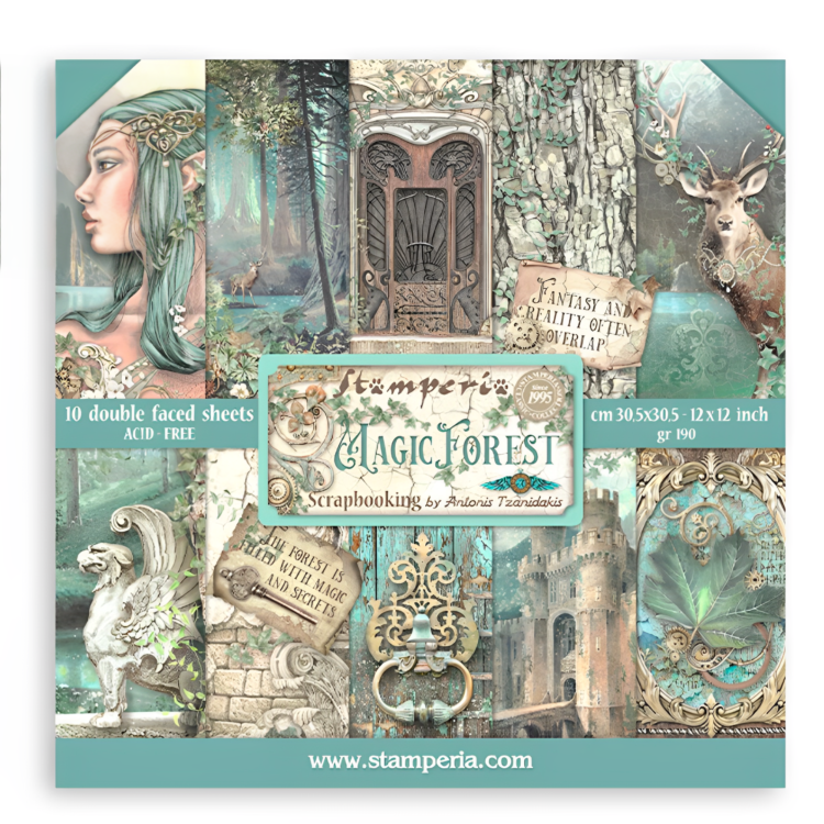 SBBL130 STAMPERIA MAGIC FOREST БЛОКЧЕ ХАРТИЯ 30,5/30,5 СМ - SBBL130 - Изображение 1