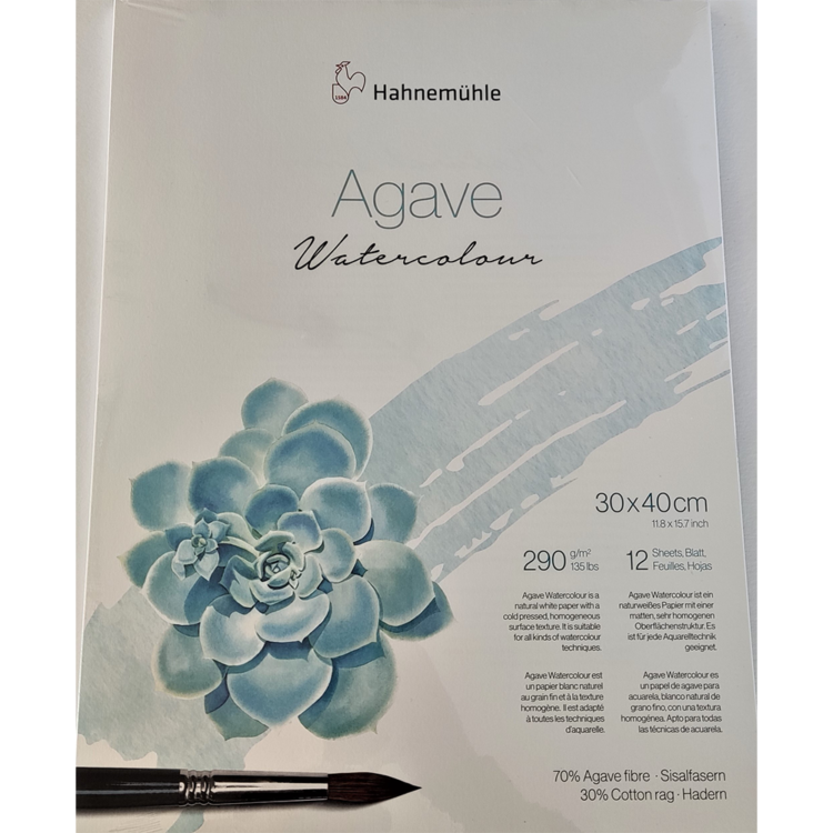 HAHNEMUHLE AGAVE WATERCOLOUR 290ГР, 30/40СМ, 12Л. - Изображение 1