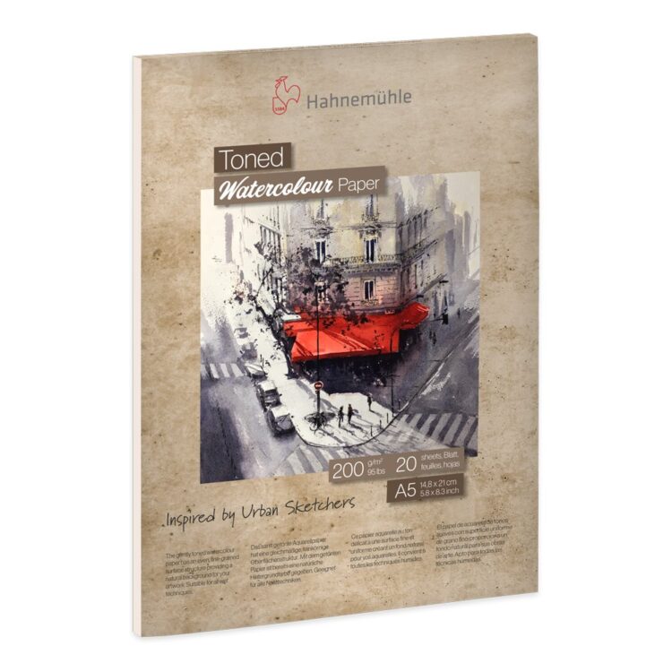 HAHNEMUHLE TONED WATERCOLOUR BOOK БЕЖОВ 200ГР, A5, 20Л. - Изображение 1