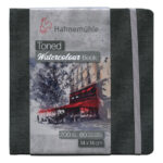 HAHNEMUHLE TONED WATERCOLOUR BOOK СИВ 200ГР, 14/14СМ, 60 СТР