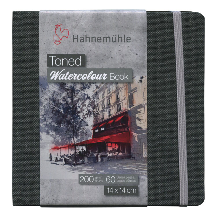 toned gray water color hahne HAHNEMUHLE TONED WATERCOLOUR BOOK СИВ 200ГР, 14/14СМ, 60 СТР - Изображение 1