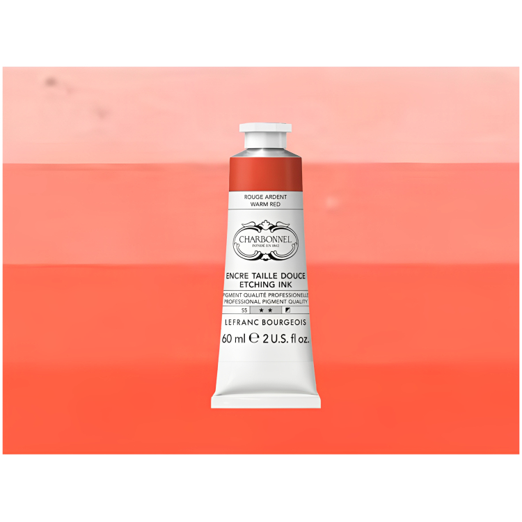 CHARBONNEL МАСТИЛО ЗА ОФОРТ 60 МЛ. - WARM RED - Изображение 1