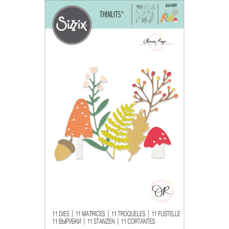 665489 SIZZIX THINLITS ЩАНЦИ ЗА ИЗРЯЗВАНЕ - WINTER NATURE - Изображение 1