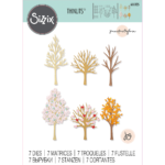 SIZZIX THINLITS ЩАНЦИ ЗА ИЗРЯЗВАНЕ - SEASONAL TREES 666025