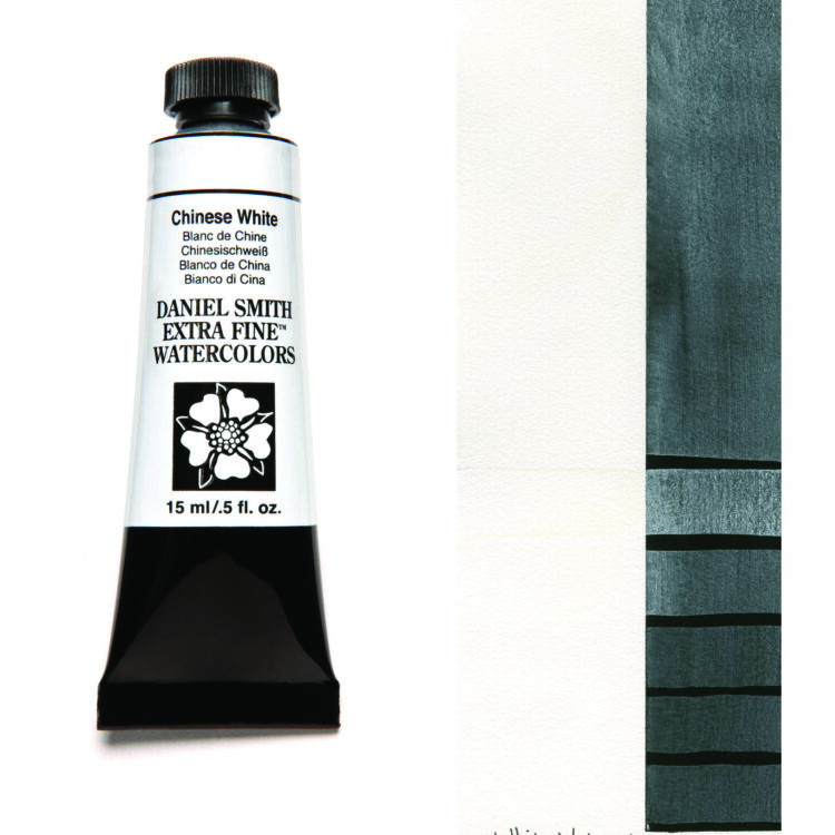 284600023_CHIN WHT__WC_15ml_tube_swatch DANIEL SMITH АКВАРЕЛНА БОЯ 15МЛ - CHINESE WHITE 284600023 - Изображение 1
