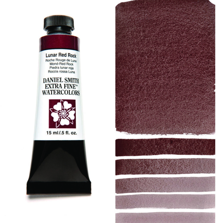 284600141_LUN RED RK__WC_15ml_tube_swatch DANIEL SMITH АКВАРЕЛНА БОЯ 15МЛ - LUNAR RED ROCK 284600141 - Изображение 1