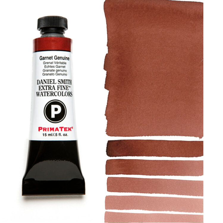 284600205_GARN GEN__WC_15ml_tube_swatch DANIEL SMITH АКВАРЕЛНА БОЯ 15МЛ - GARNET GENUINE 284600205 - Изображение 1
