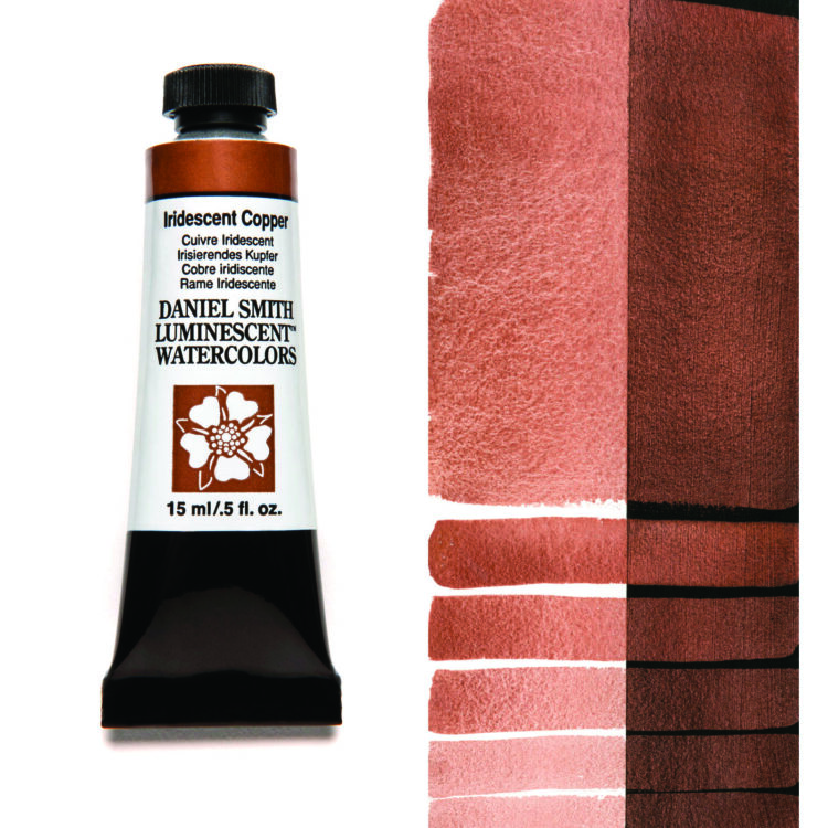 284640016_IRID COP__WC_15ml_tube_swatch DANIEL SMITH АКВАРЕЛНА БОЯ 15МЛ - IRID COPPER 284640016 - Изображение 1