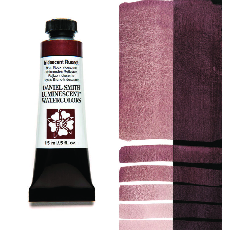 284640020_IRID RUS__WC_15ml_tube_swatch DANIEL SMITH АКВАРЕЛНА БОЯ 15МЛ - IRID RUSSET 284640020 - Изображение 1