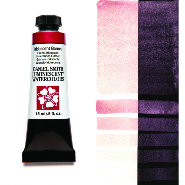 284640028_IRID GAR__WC_15ml_tube_swatch DANIEL SMITH АКВАРЕЛНА БОЯ 15МЛ - IRID GARNET 284640028 - Изображение 1