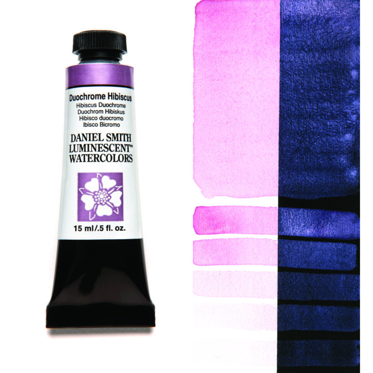 284640031_DUO HIB__WC_15ml_tube_swatch DANIEL SMITH АКВАРЕЛНА БОЯ 15МЛ - DUOCHR HIBISCUS 284640031 - Изображение 1