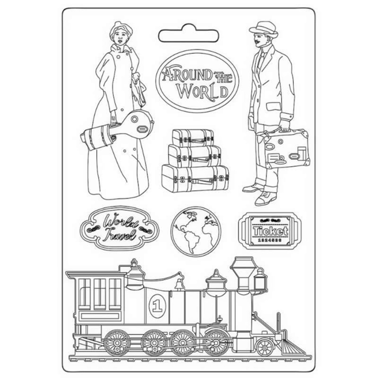 5993110028406 STAMPERIA ALL AROUND THE WORLD SOFT MOULD A5 K3PTA5652 - Изображение 1