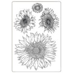 STAMPERIA SUNFLOWER ART СИЛИКОНОВИ МОЛДОВЕ ЗА ОТЛИВКИ KACM09