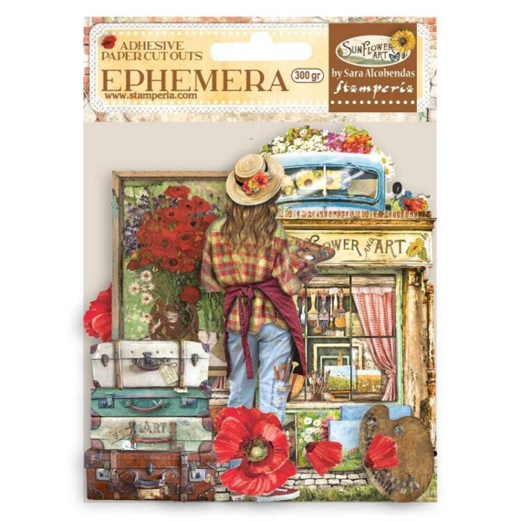 STAMPERIA SUNFLOWER ART EPHEMERA - DFLCT19 - Изображение 1