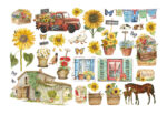 STAMPERIA SUNFLOWER ART EPHEMERA - DFLCT20 - Изображение 2