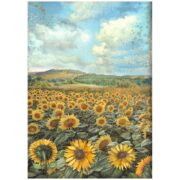 STAMPERIA SUNFLOWER ДЕКУПАЖНА ОРИЗОВА ХАРТИЯ А4 - DFSA4770