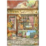 STAMPERIA SUNFLOWER ДЕКУПАЖНА ОРИЗОВА ХАРТИЯ А4 - DFSA4771