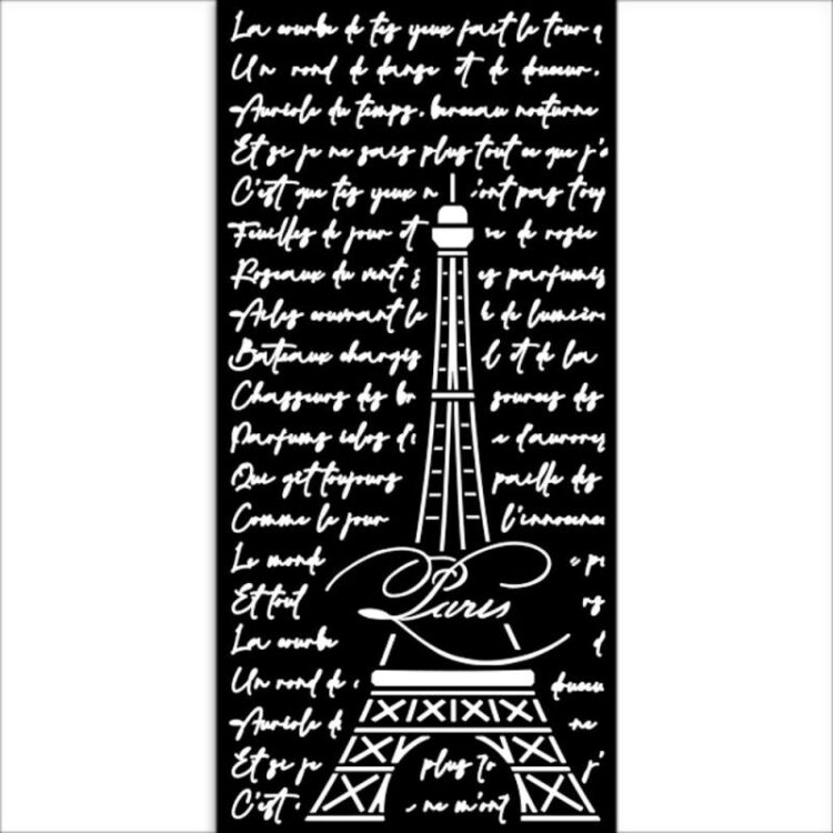 full_KSTDL80_1 STAMPERIA OH LA LA STENCIL - ШАБЛОН 12 Х 25 СМ - KSTDL80 - Изображение 1