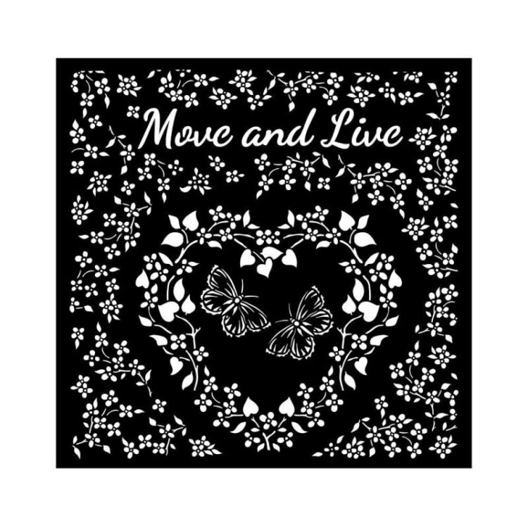 STAMPERIA SUNFLOWER MEDIA STENCIL ШАБЛОН 18Х18 СМ KSTDQ-85 - Изображение 1