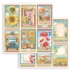 STAMPERIA SUNFLOWER ART КАРТОН 30,5/30,5 СМ - SBB934