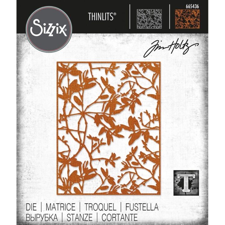 s-l1600 SIZZIX THINLITS ЩАНЦИ ЗА ИЗРЯЗВАНЕ - LEAFY TWINGS - Изображение 1