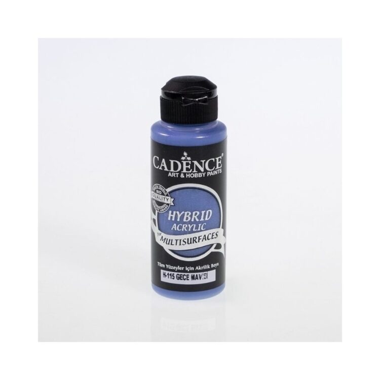 115011 CADENCE АКРИЛНА БОЯ HYBRID 120 МЛ. - MIDNIGHT BLUE H-115 - Изображение 1